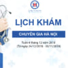 LỊCH KHÁM BỆNH CỦA BÁC SĨ HÀ NỘI TẠI BỆNH VIỆN ĐA KHOA QUỐC TẾ HẢI PHÒNG TỪ NGÀY 24/12-30/12/2018