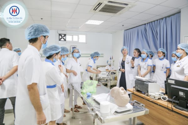 Khoa Hồi sức cấp cứu, Bệnh viện đa khoa quốc tế Hải Phòng  thi tay nghề cuối năm