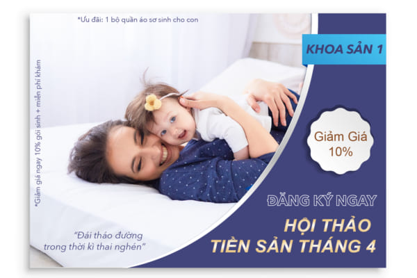 Hội thảo tiền sản tháng 4 với chủ đề “Đái tháo đường trong thời kì thai nghén”