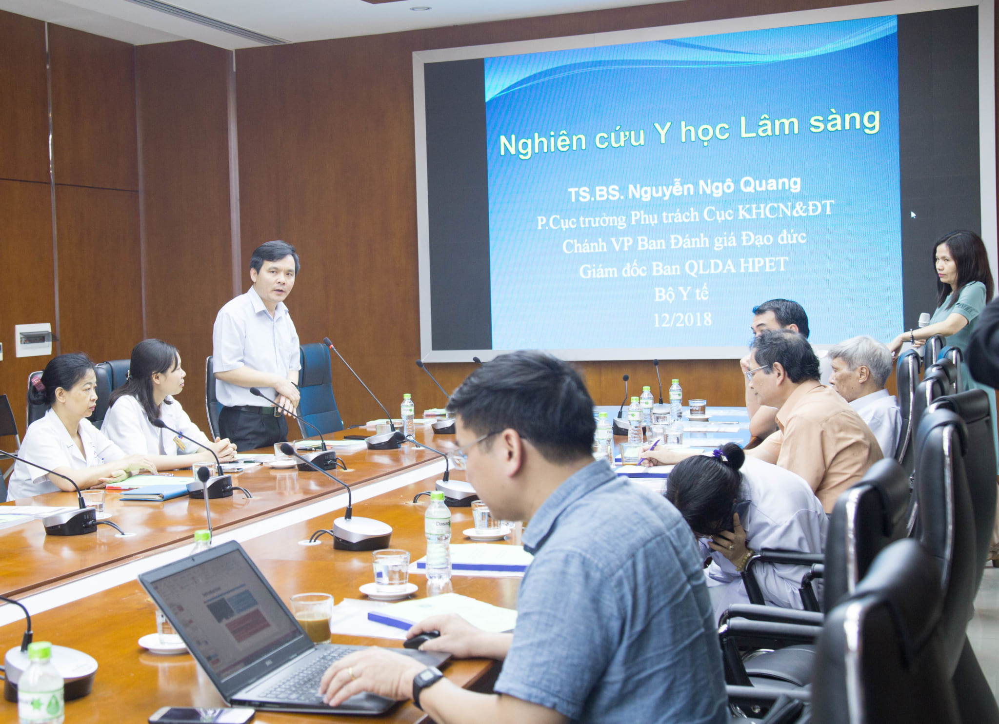 PGS-TS Nguyễn Thanh Hồi- Giám đốc điều hành bệnh viện đa khoa quốc tế Hải Phòng phát biểu