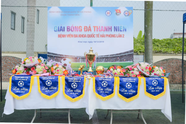 Sôi động Lễ khai mạc Giải bóng đá Thanh niên Bệnh viện đa khoa Quốc tế Hải Phòng lần thứ II, năm 2019