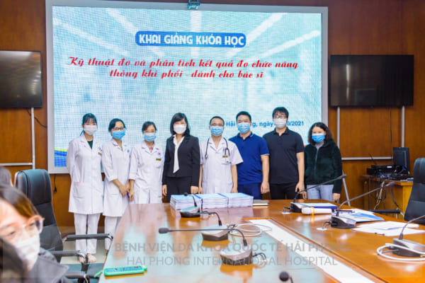 Bệnh viện đa khoa Quốc tế Hải Phòng khai giảng hai khóa đào tạo về đo chức năng thông khí phổi dành cho bác sĩ, điều dưỡng/kỹ thuật viên
