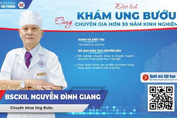 AN TÂM TẦM SOÁT, ĐIỀU TRỊ UNG THƯ HIỆU QUẢ – CHỌN KHÁM CÙNG CHUYÊN GIA, BSCKII. NGUYỄN ĐÌNH GIANG