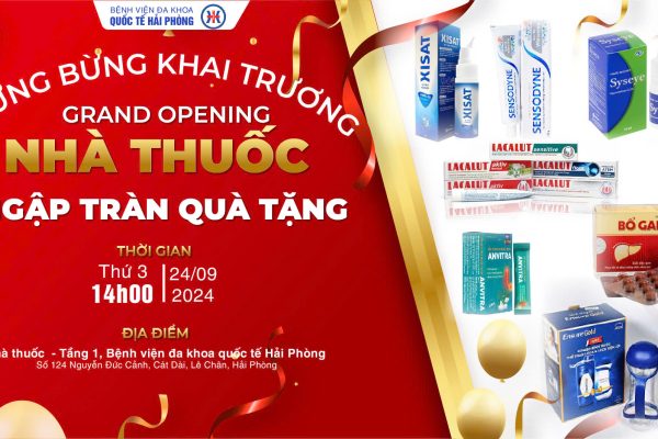 TƯNG BỪNG KHAI TRƯƠNG NHÀ THUỐC BỆNH VIỆN ĐA KHOA QUỐC TẾ HẢI PHÒNG