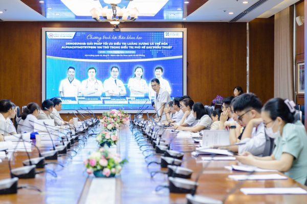 TỔ CHỨC THÀNH CÔNG HỘI THẢO KHOA HỌC: DENOSUMAB: GIẢI PHÁP TỐI ƯU ĐIỀU TRỊ LOÃNG XƯƠNG CÁ THỂ HÓA ALPHACHYMOTRYPSIN: VAI TRÒ TRONG ĐIỀU TRỊ PHÙ NỀ SAU PHẪU THUẬT