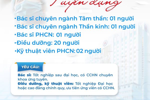 BỆNH VIỆN ĐA KHOA QUỐC TẾ HẢI PHÒNG] THÔNG BÁO TUYỂN DỤNG NHÂN SỰ