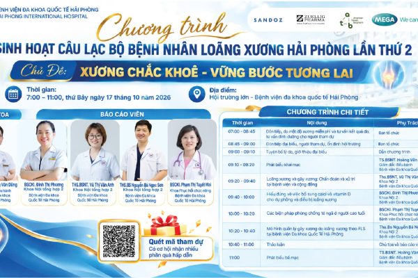 ĐỪNG BỎ LỠ: SINH HOẠT CHƯƠNG TRÌNH CÂU LẠC BỘ BỆNH NHÂN LOÃNG XƯƠNG LẦN II, VỚI CHỦ ĐỀ: “XƯƠNG CHẮC KHOẺ, VỮNG BƯỚC TƯƠNG LAI”
